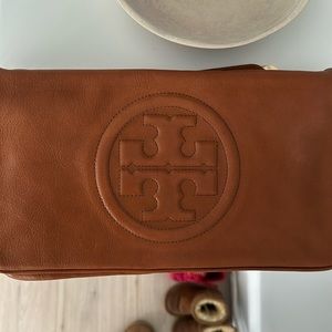 Tory Burch Reva Bombe Fold Over Shoulder Bag/Clutch